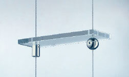 Spherical cable weight supporting shelves